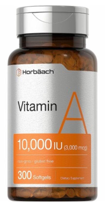 Horbaach Vitamin A 10000 IU (300 Softgels)