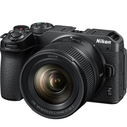 Nikon - Z 30 4K Mirrorless Camera w NIKKOR Z DX 12-28mm f3.5-5.6 PZ VR Lens - Black