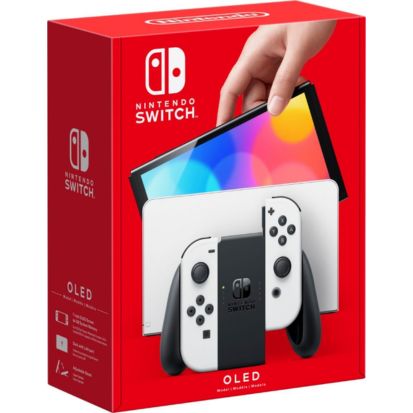 Nintendo - Switch – OLED Model w White Joy-Con - White