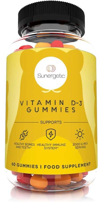 Premium Vitamin D3 Gummies per Serving – 60 D3 Gummies
