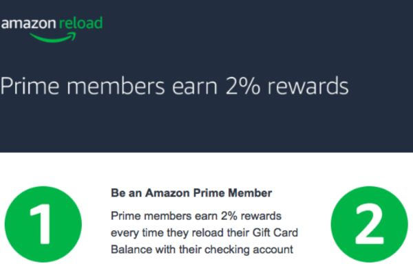 Prime Members Earn Reward On Reloading Gift Card