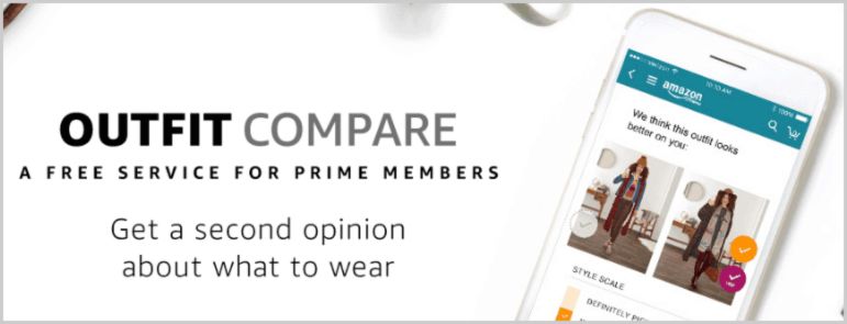 Prime Members Use Out Fit Compare For Free on Amazon