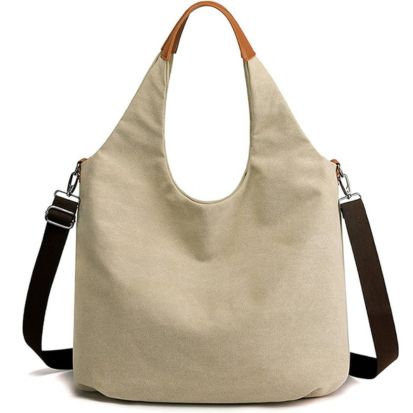 Women's Ladies Canvas Shoulder Tote Handbag, Travel Handbags for Shopper, Daily Purse Tote Bag